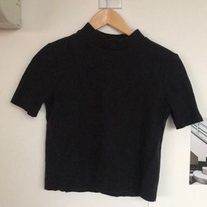 Zara black crop top